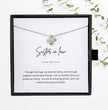 Gift For Sister-In-Law - Beautiful Silver Necklace - Personalised Message Card