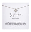 Gift For Sister-In-Law - Beautiful Silver Necklace - Personalised Message Card