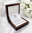 Gift For Sister - Beautiful Silver Necklace - Personalised Message Card