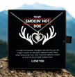 Gift For Her - Sterling Silver Necklace - Smokin Hot Doe - Personalised Hunting Themed Gift for Wife