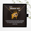 Funny Gift For Her - Sterling Silver Necklace - Smokin Hot Doe - Personalised Hunting Themed Gift for Wife