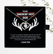 Gift For Her - Sterling Silver Necklace - Smokin Hot Doe - Personalised Hunting Themed Gift for Wife