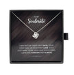 To My Soulmate - Choice of Beautiful Silver Necklaces in a Gift Box with a Custom Message Card - Gift for Her - Gift From Him