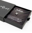 To My Soulmate - Choice of Beautiful Silver Necklaces in a Gift Box with a Custom Message Card - Gift for Her - Gift From Him
