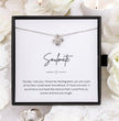 Soulmate Jewellery Gift  - Choice of Beautiful Silver Necklace - Personalised Message Card