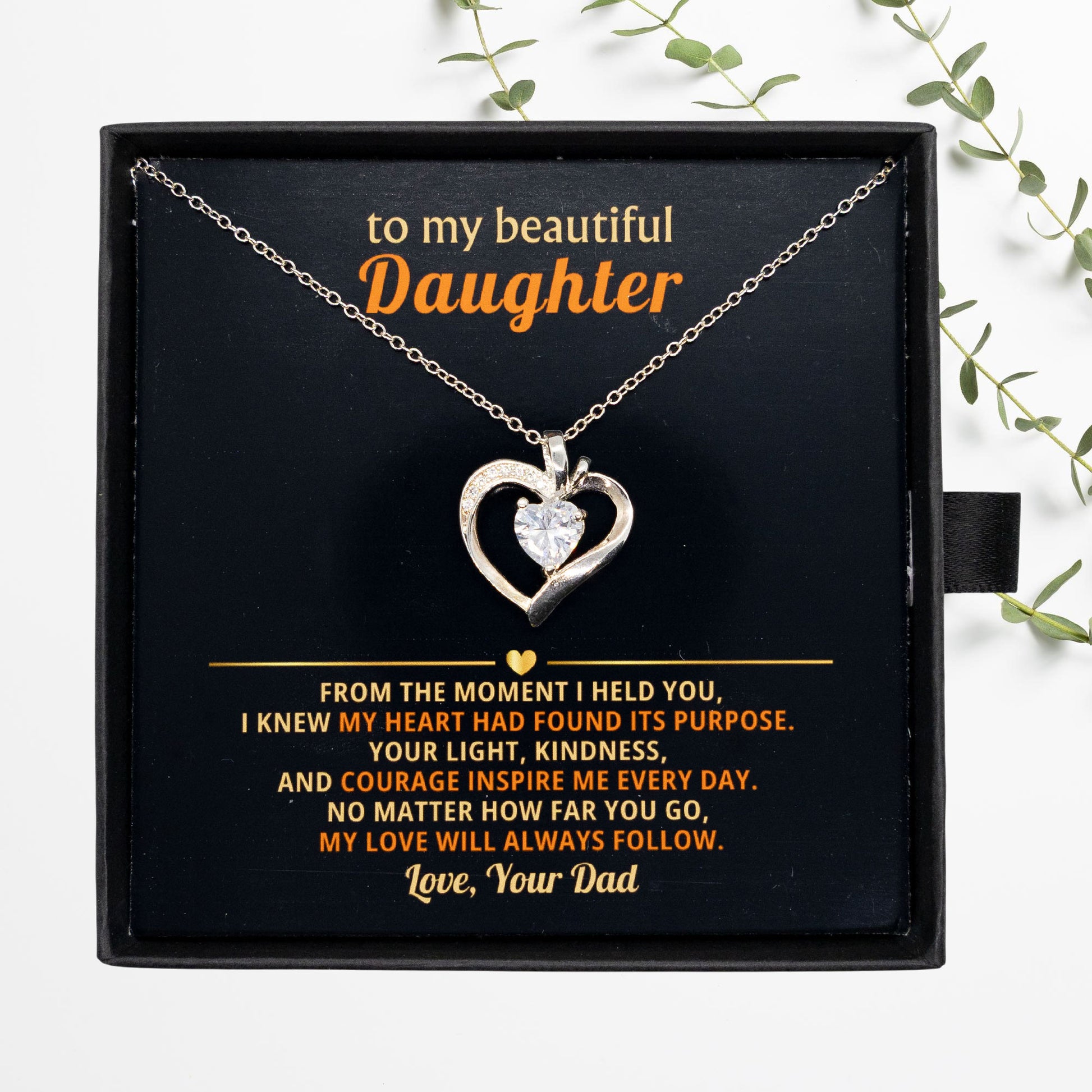Daughter Necklace Gift Personalised Jewelry Gift From  Dad Gift To Daughter