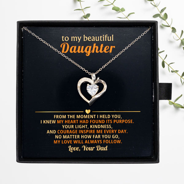 Daughter Necklace Gift Personalised Jewelry Gift From  Dad Gift To Daughter