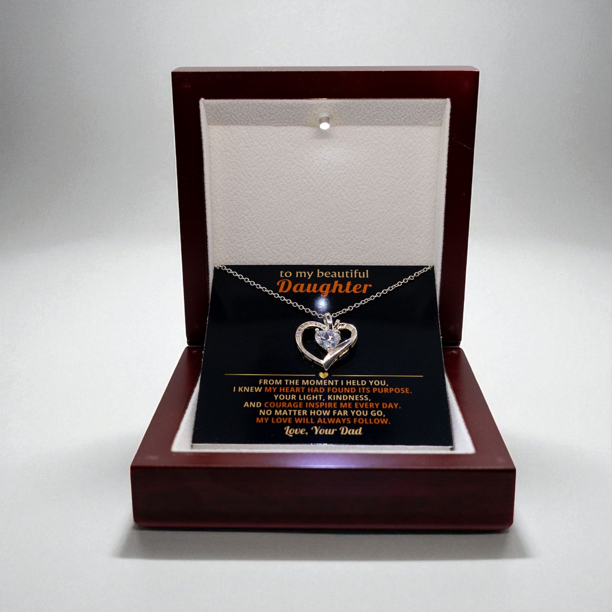 Daughter Necklace Gift Personalised Jewelry Gift From  Dad Gift To Daughter