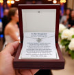 To My Daughter on Your Wedding Day Necklace, Gift for Bride from Mum or Dad