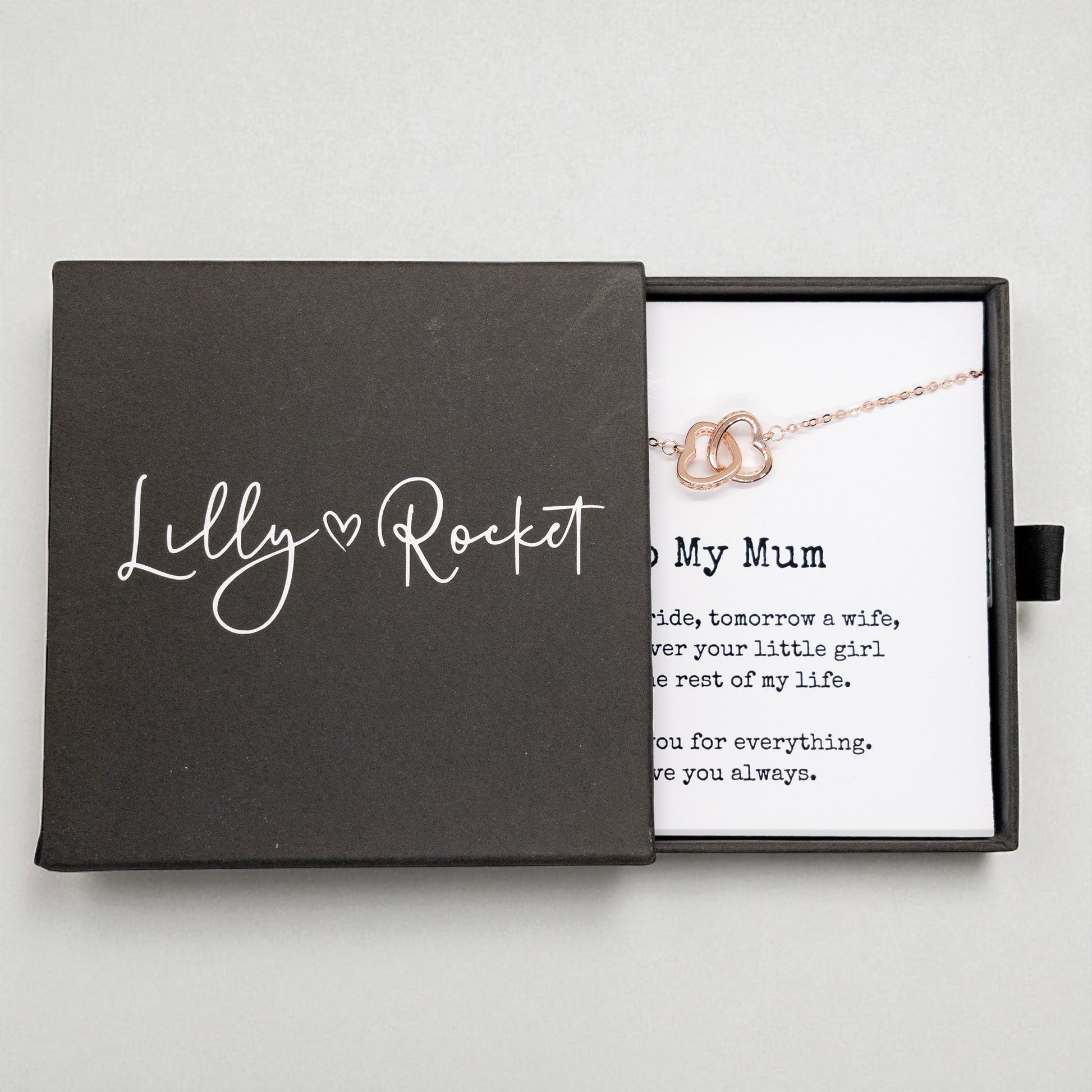 To My Mum Necklace, Wedding Gift for Mum, Mother of the Bride Gift, Family Bond Necklace, Sentimental Gift for Mum