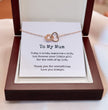 To My Mum Necklace, Wedding Gift for Mum, Mother of the Bride Gift, Family Bond Necklace, Sentimental Gift for Mum
