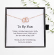 To My Mum Necklace, Wedding Gift for Mum, Mother of the Bride Gift, Family Bond Necklace, Sentimental Gift for Mum