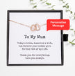 To My Mum Necklace, Wedding Gift for Mum, Mother of the Bride Gift, Family Bond Necklace, Sentimental Gift for Mum