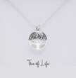 Gift For Daughter - Beautiful Silver Necklace - Minimal Design Personalised Message Card