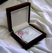 To My Mother - Choice of Beautiful Silver Necklaces in a Mahogany Gift Box with a Custom Message Card - Gift from Son / Daughter For Mum