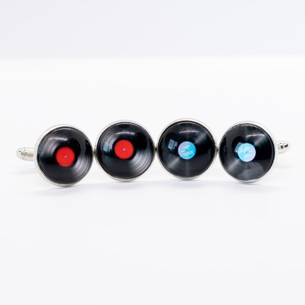 Vinyl Record Cufflinks Retro Music Cuff Links – Unique Gift for DJs & Music Lovers