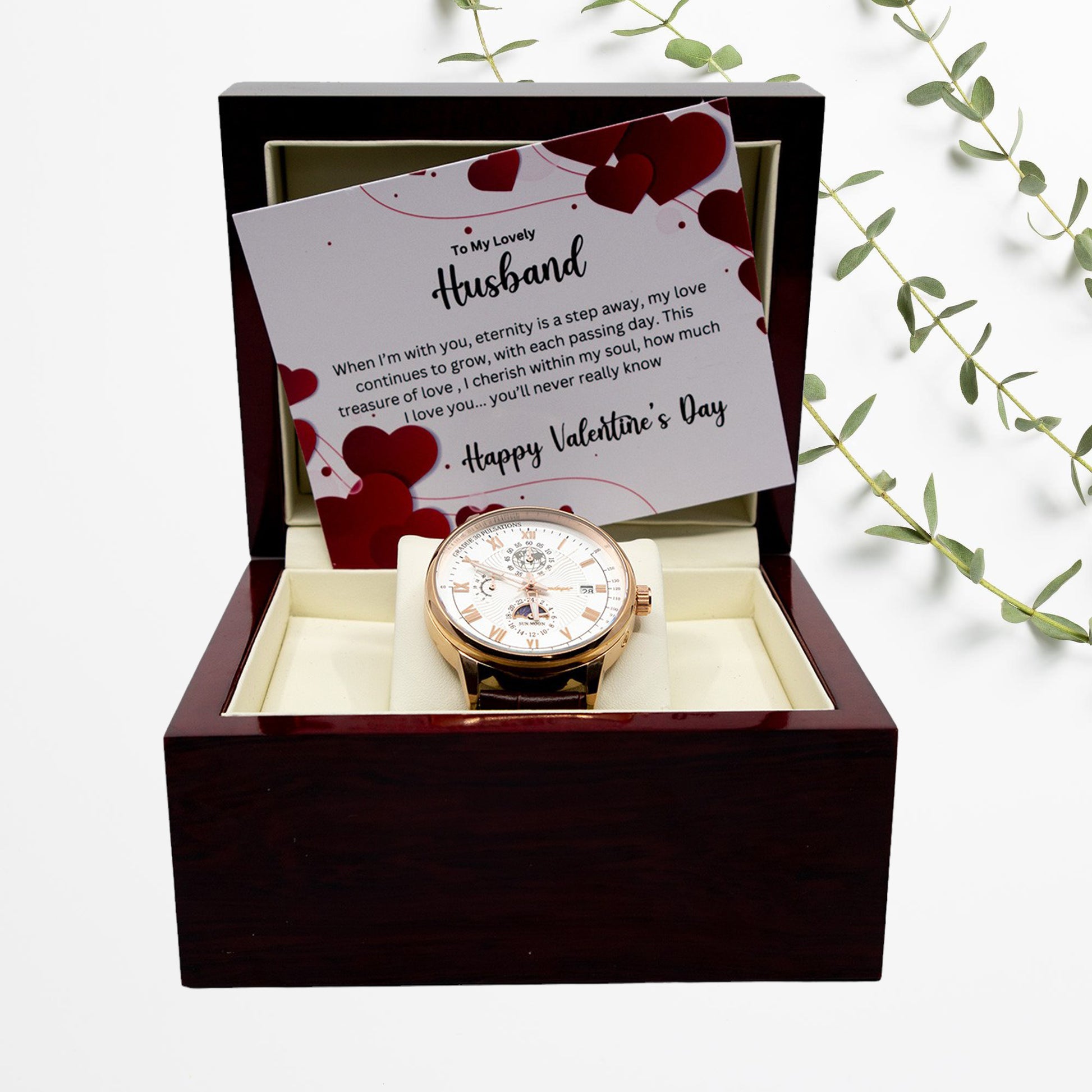 Luxury Gift Watch set for Husband - Valentines, Anniversary Gift