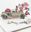 Wedding Themed 3D Popup Honeymoon Car Greeting Card