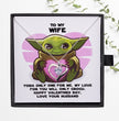 My Love For You Will Only Grogu Necklace Gift For SciFi Loving Women