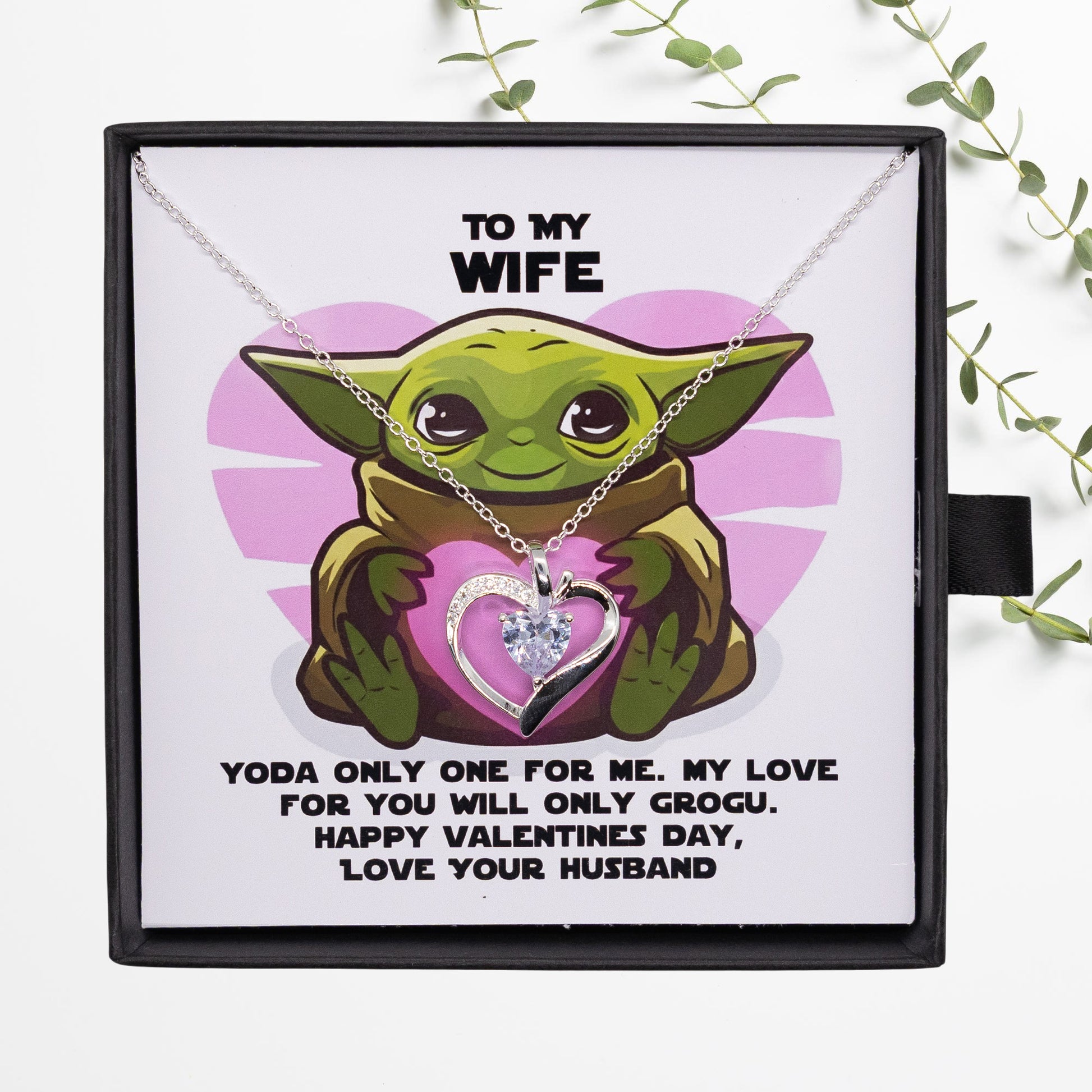 My Love For You Will Only Grogu Necklace Gift For SciFi Loving Women