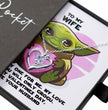 My Love For You Will Only Grogu Necklace Gift For SciFi Loving Women