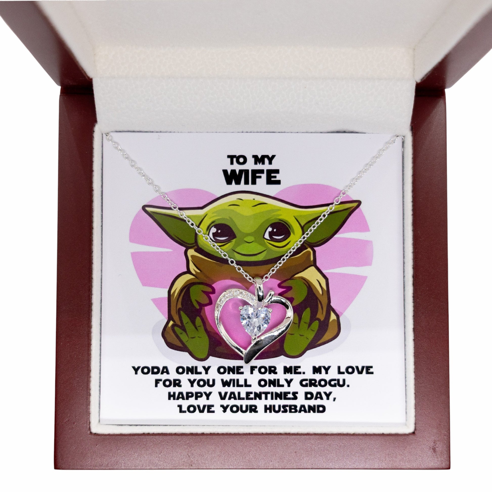 My Love For You Will Only Grogu Necklace Gift For SciFi Loving Women